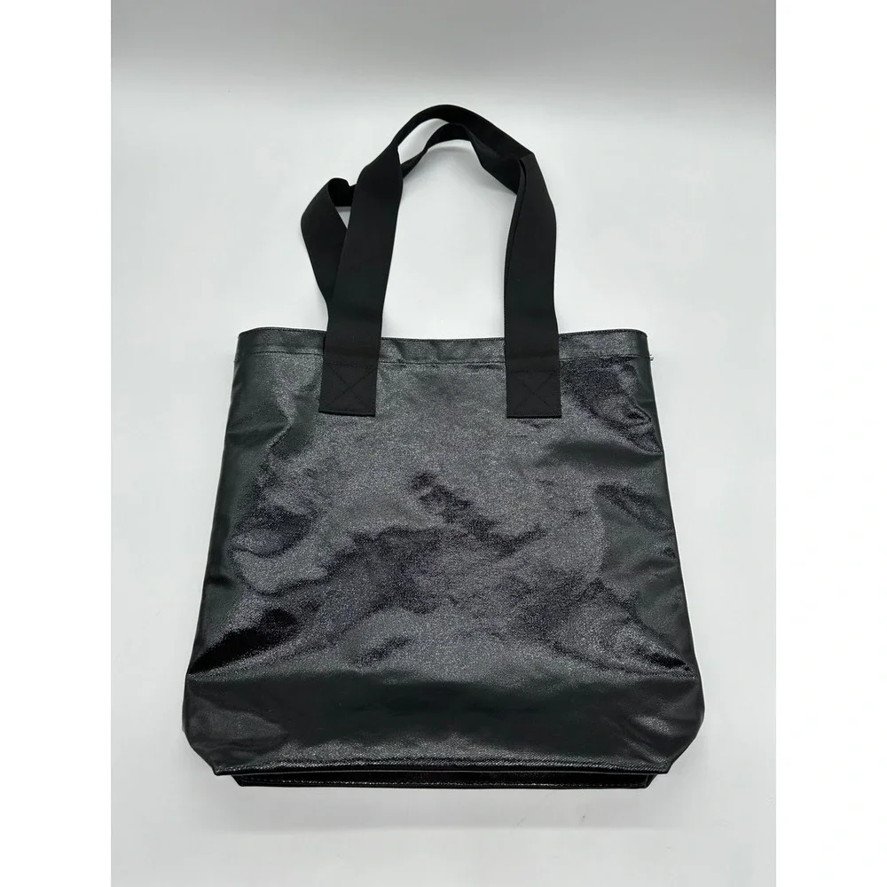All Saints Black Tote Bag Luxury Logo Printed Carry-All Fashion Accessory Gift